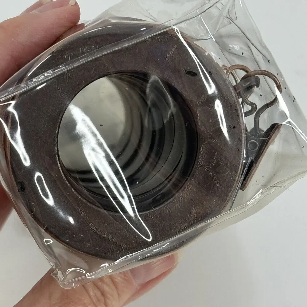 Clip-On Cafe Curtain Rings Rub Oiled Bronze Toned 1” Chunky Wood 7 Piece Levolor